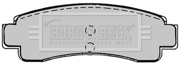 BORG & BECK Комплект тормозных колодок, дисковый тормоз BBP1224